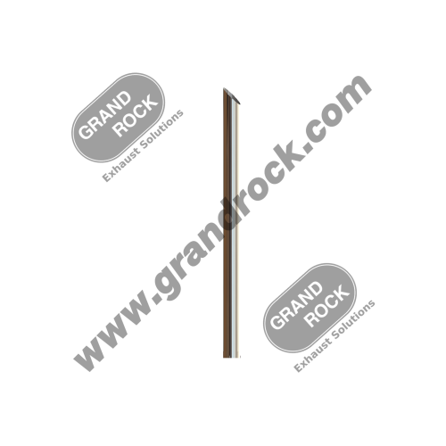 P7-108SBC  7" X 108" MITER CUT, OD; CHROME