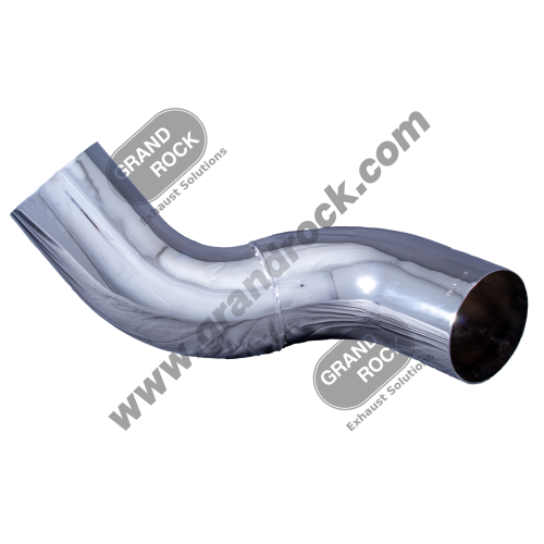 PB-13059RC  5"2-BEND OD/OD PIPE RIGHT CHR