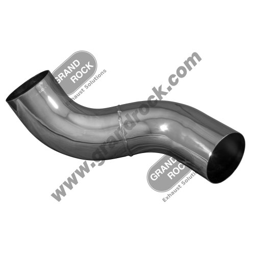 PB-13845RC  5"2-BEND OD/OD PIPE RIGHT CHROME