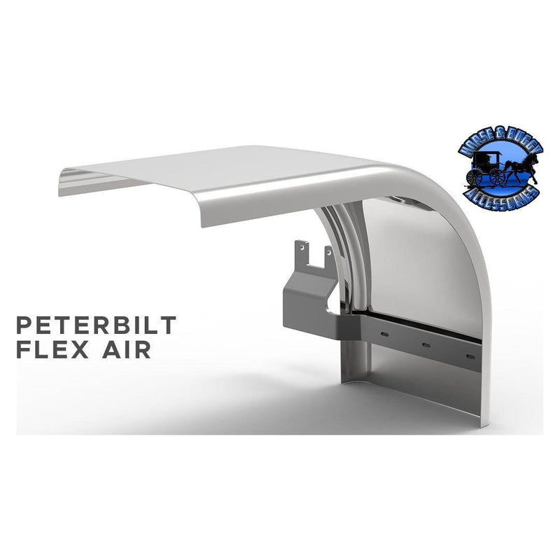 Shift Blind Mount brackets for Half Fenders Peterbilt Flex Air , Kenworth AG380L fender bracket sp-172668 passenger,sp-172667 drivers Light Gray