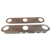 SS-1711 FRONT PETERBILT RADIUS STYLE FOR 15" AIR CLEANER w/(3) HOLES (SOLD IN PAIRS) (Lights not included) FRONT AIR CLEANER LIGHT BAR Dim Gray