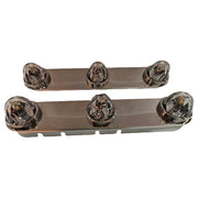 SS-1711 FRONT PETERBILT RADIUS STYLE FOR 15" AIR CLEANER w/(3) HOLES (SOLD IN PAIRS) (Lights not included) FRONT AIR CLEANER LIGHT BAR Dim Gray