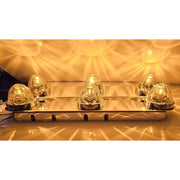 SS-1711 FRONT PETERBILT RADIUS STYLE FOR 15" AIR CLEANER w/(3) HOLES (SOLD IN PAIRS) (Lights not included) FRONT AIR CLEANER LIGHT BAR Goldenrod