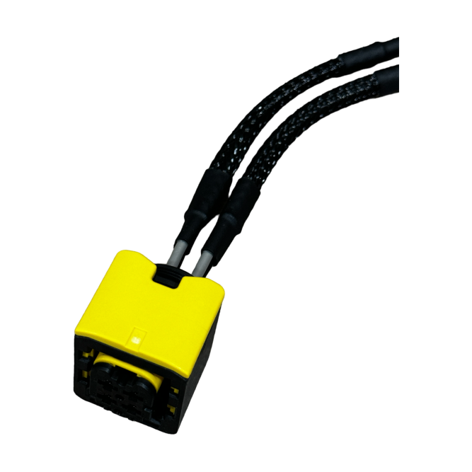 PL-20116 Square 4 PINS Hardness Wiring Pigtail / Fits Nitrogen Oxide Sensor NOX Sensor (Fort Black color Socket model) Bosch Cummins Gold