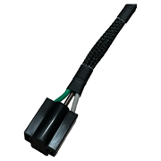 PL-20305 Headlight Connector KIT for H4 Light Bulb. Freightliner Harness Black