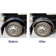 Peterbilt 389/379 Front Stainless Steel Fender Extension Trim mold #rw160-389 Dark Slate Gray