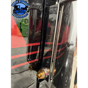 NU-1703-front PETERBILT FRONT BREATHER PANELS-1 WM BOTTOM FULL LENGTH AIR CLEANER BRACKET Dark Slate Gray