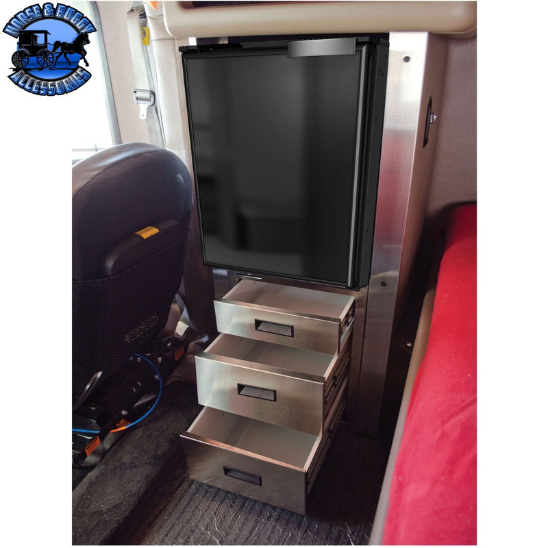 IC184002-13 PETERBILT REFRIGERATOR KIT 379 PASSENGER KIT BRUSHED SS