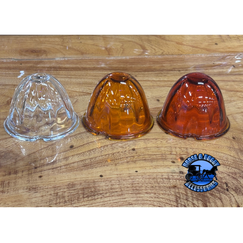 JML-WA Light Amber Watermelon Glass Lens Only Rosy Brown