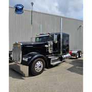 #Kwac-oe-6.5 (Fits all aero cabs) Kenworth visor (old school) 6" drop VISOR Dark Gray