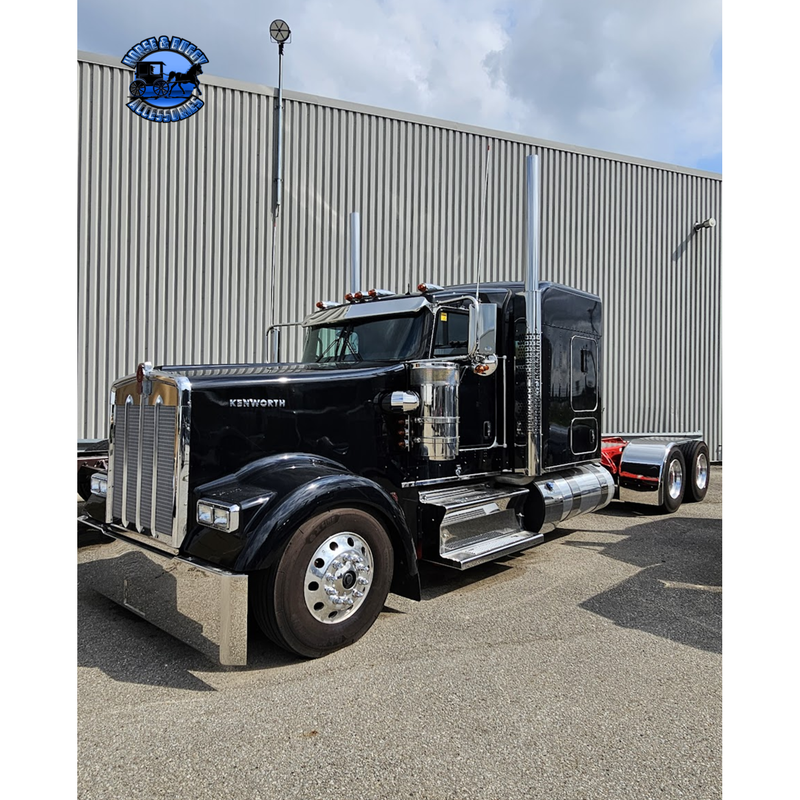 #Kwac-oe-6.5 (Fits all aero cabs) Kenworth visor (old school) 6" drop VISOR Dark Gray