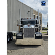 #Kwac-oe-6.5 (Fits all aero cabs) Kenworth visor (old school) 6" drop VISOR Dark Gray