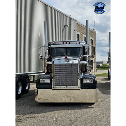 #Kwac-oe-6.5 (Fits all aero cabs) Kenworth visor (old school) 6" drop VISOR Dark Gray