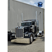#Kwac-oe-6.5 (Fits all aero cabs) Kenworth visor (old school) 6" drop VISOR Light Slate Gray