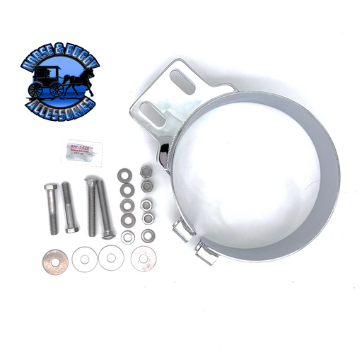 DP-50BJ-PB500SCP 5'' EXHAUST CLAMP W/STRAIGHT BRACKET EXHAUST CLAMP Light Gray