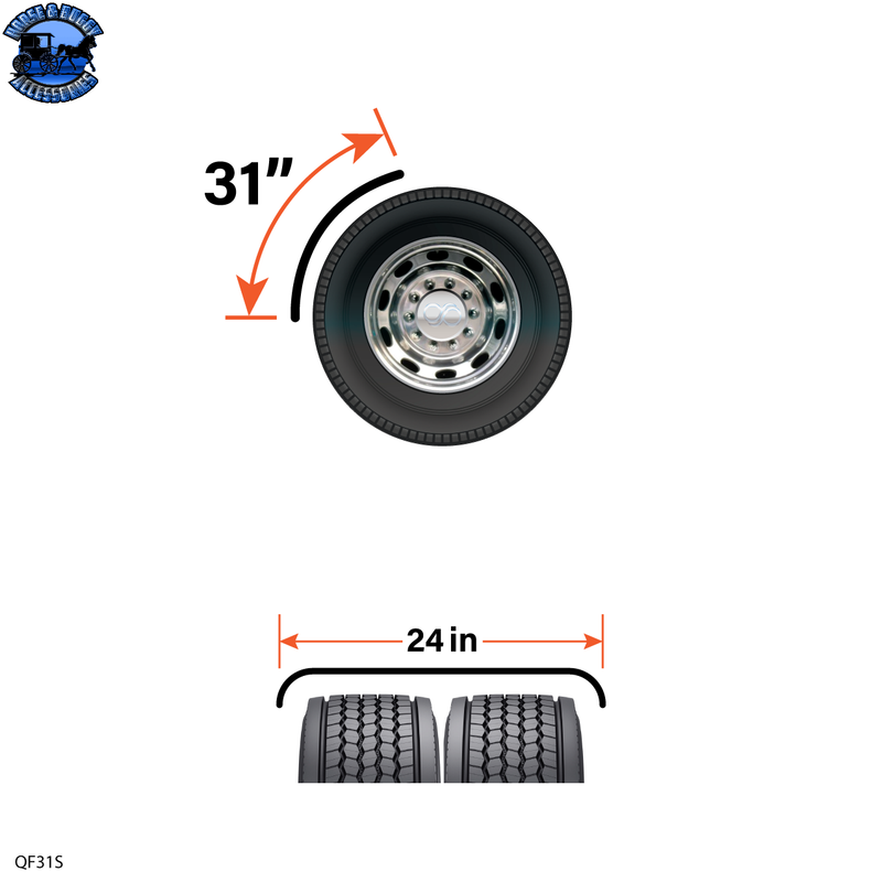 QF31S 31" SS Quarter Fender