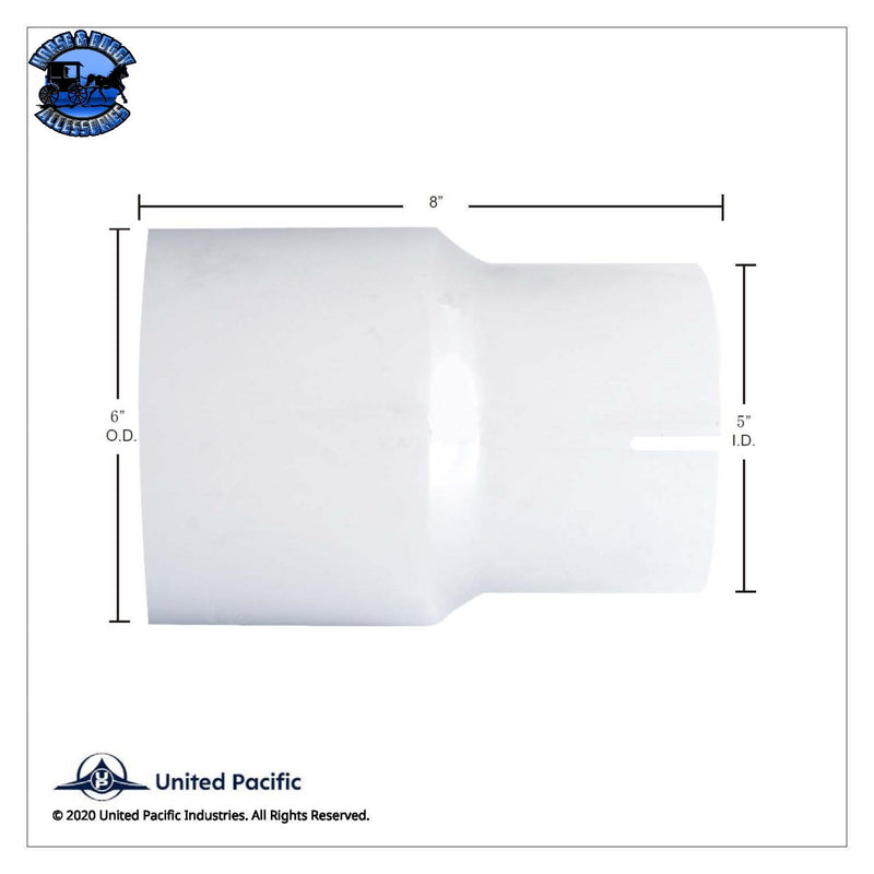 UP-RA-6O5I-8A Aluminized Reducer 6" O.D. To 5" I.D.
