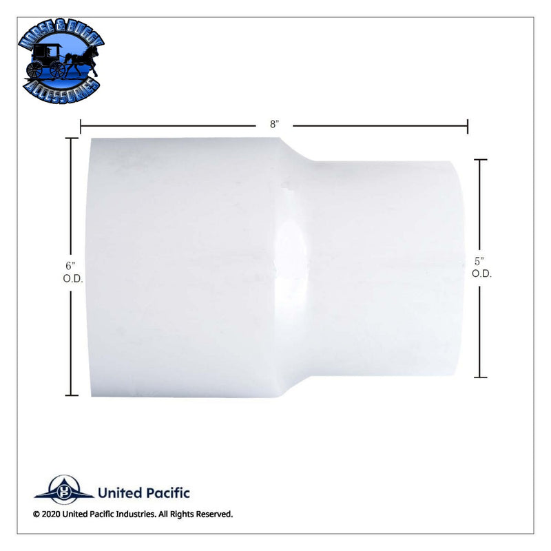 UP-RA-6O5O-8A Aluminized Reducer 6" O.D. To 5" O.D.
