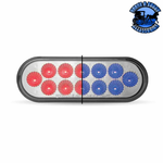 Tan 6" Oval Trux Dual Revolution LEDs (Choose Color) DUAL REVOLUTION Red to Blue