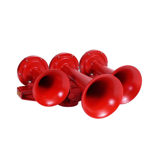 Train Horn - 3 Horn Horizontal Configuration (Choose Color) Red Firebrick