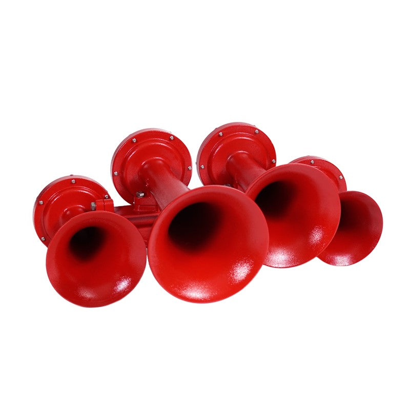 Train Horn - 4 Horn Configuration (Choose Color) Red Firebrick