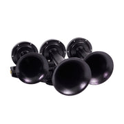 Train Horn - 3 Horn Horizontal Configuration (Choose Color) Black Black