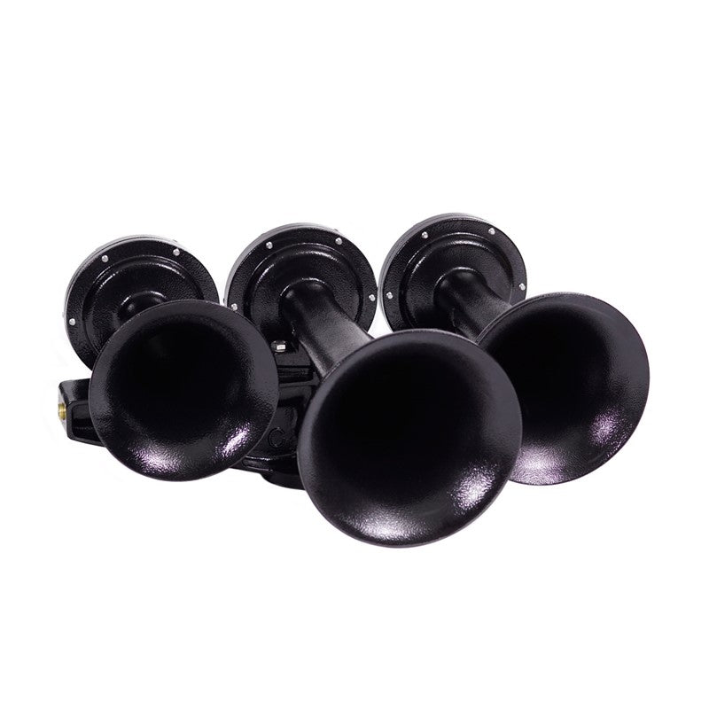 Train Horn - 3 Horn Horizontal Configuration (Choose Color) Black Black