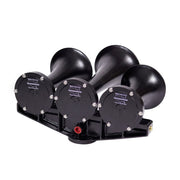 Train Horn - 3 Horn Horizontal Configuration (Choose Color) Black,Red Dark Slate Gray