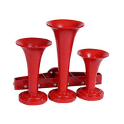 Train Horn - 3 Horn Horizontal Configuration (Choose Color) Black,Red Firebrick