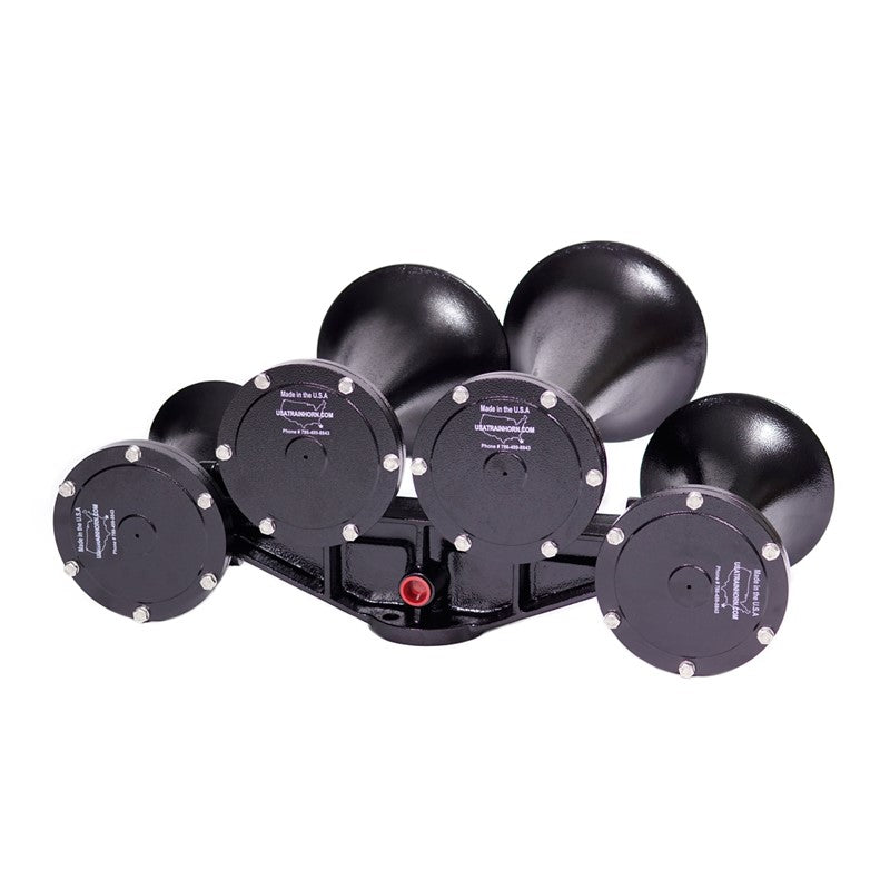 Train Horn - 4 Horn Configuration (Choose Color) Black,Red Dark Slate Gray