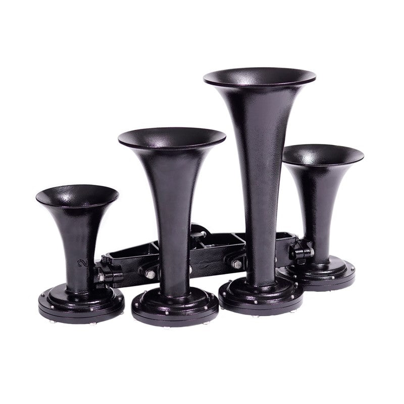 Train Horn - 4 Horn Configuration (Choose Color) Black,Red Dark Slate Gray