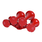 Train Horn - 4 Horn Configuration (Choose Color) Black,Red Firebrick