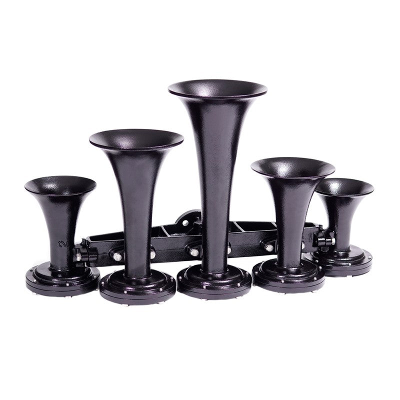 Train Horn - 5 Horn Configuration (Choose Color) Black,Red Dark Slate Gray