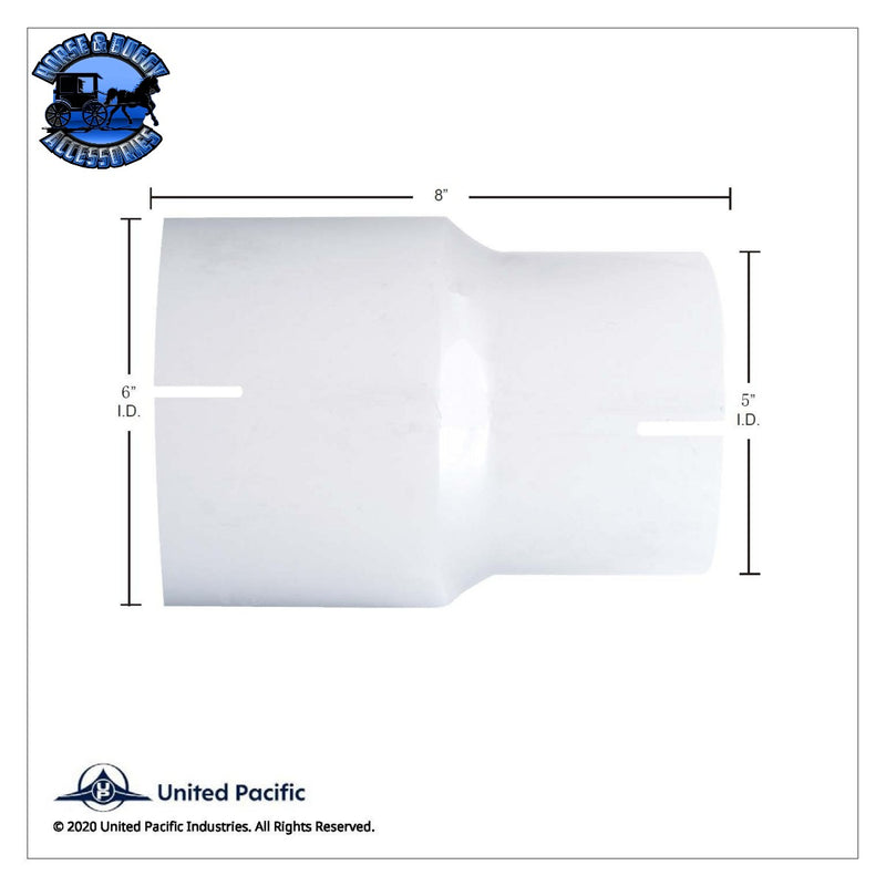 UP-RC-6I5I-8C Chrome Reducer 6" I.D. To 5" I.D.