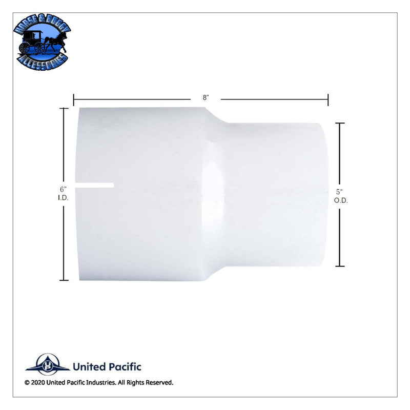 UP-RC-6I5O-8C Chrome Reducer 6" I.D. To 5" O.D.