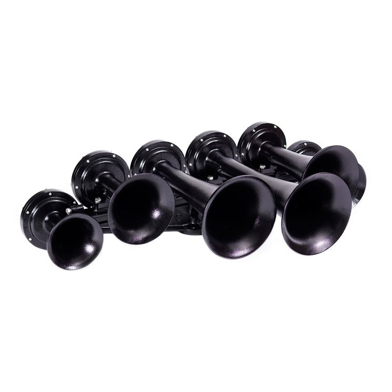 Train Horn - 6 Horn Configuration (Choose Color) Black Black