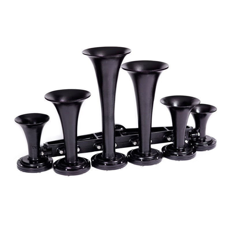 Train Horn - 6 Horn Configuration (Choose Color) Black,Red Dark Slate Gray