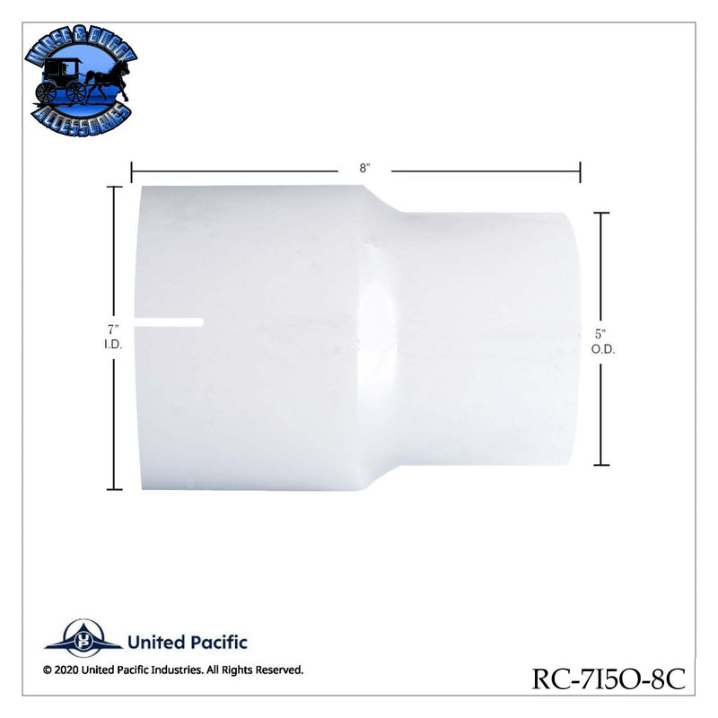 UP-RC-7I5O-8C Chrome Reducer 7" I.D. To 5" 0.D.