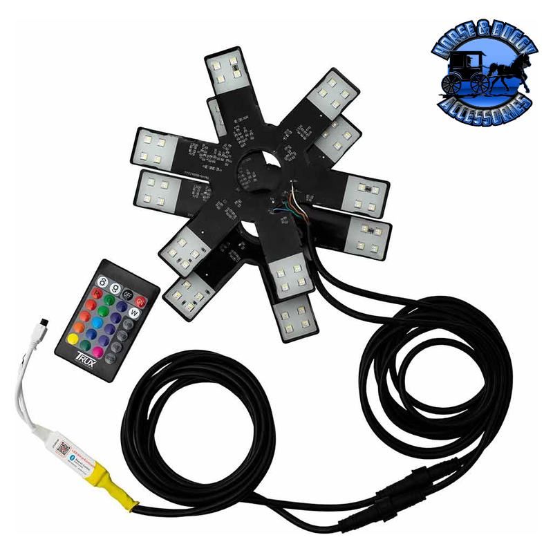 8″ RGB Multi-Color Auxiliary Star LED Light Kit – 24 Diodes TLED-X1RGB Air Cleaner Gray