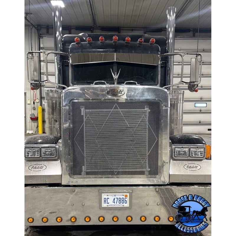 #13888 Peterbilt (Big head) 9"x6" Visor 379/389