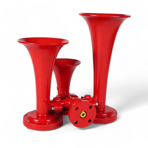 Train Horn - 3 Horn Configuration Stacked Style (Choose Color) TRAIN HORN Black,Red Lavender
