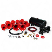 Train Horn Kit - 6 Horn Configuration (Choose Color) Red Light Gray