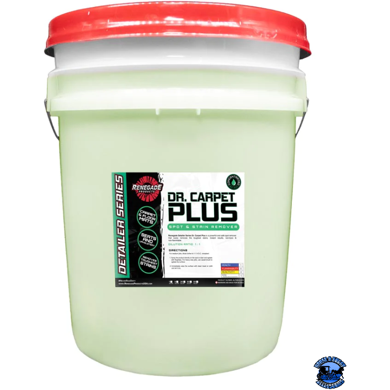 Renegade Dr. Carpet Plus Spot & Stain Remover Renegade Detailer Series 16 ounce,1 gallon Light Gray