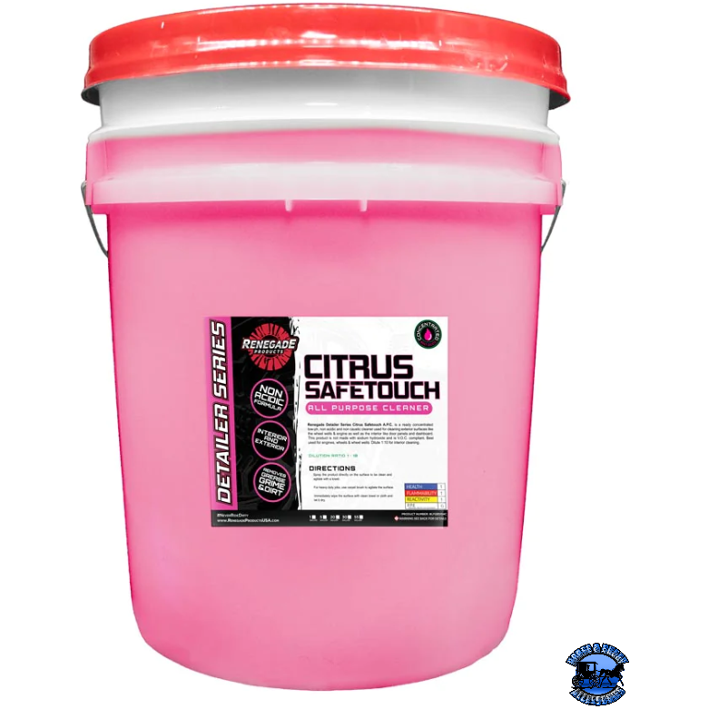 Renegade Citrus Safetouch APC (All-Purpose Cleaner) Renegade Detailer Series 16 ounce,1 gallon Pale Violet Red
