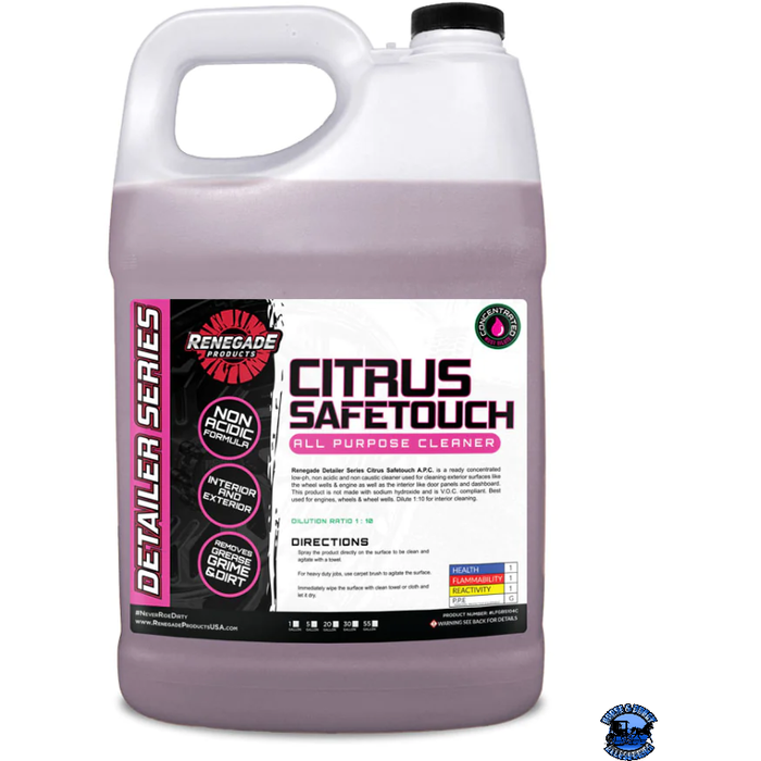 Light Gray Renegade Citrus Safetouch APC (All-Purpose Cleaner) Renegade Detailer Series 1 gallon