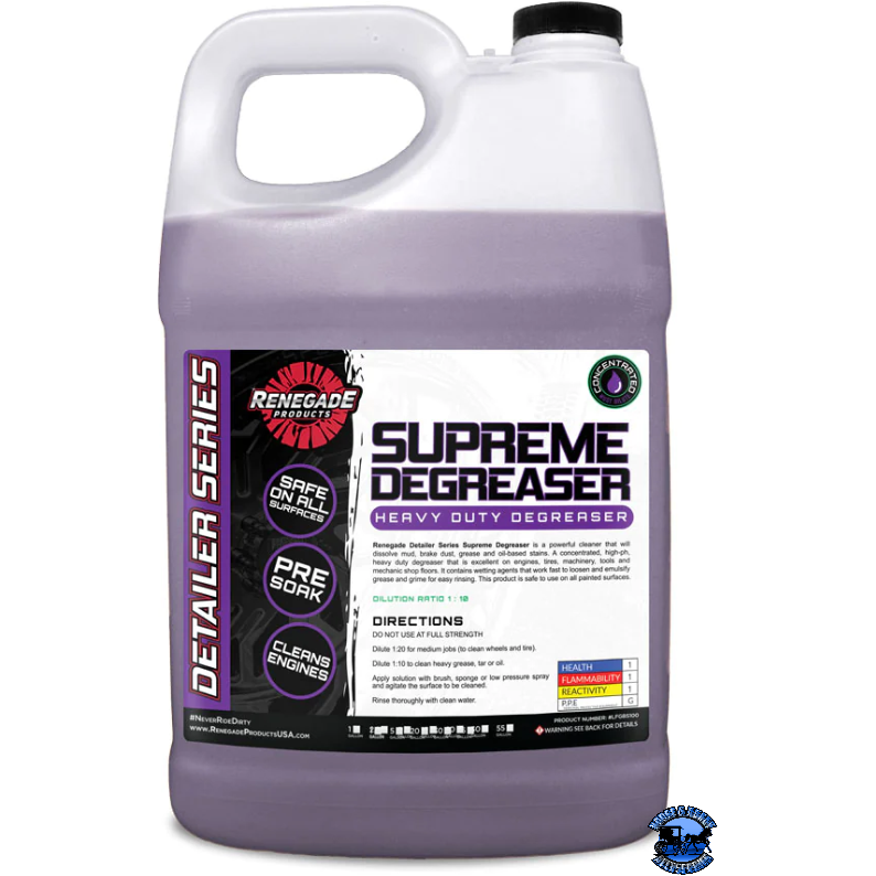Renegade Supreme Degreaser Renegade Detailer Series 1 gallon Gray