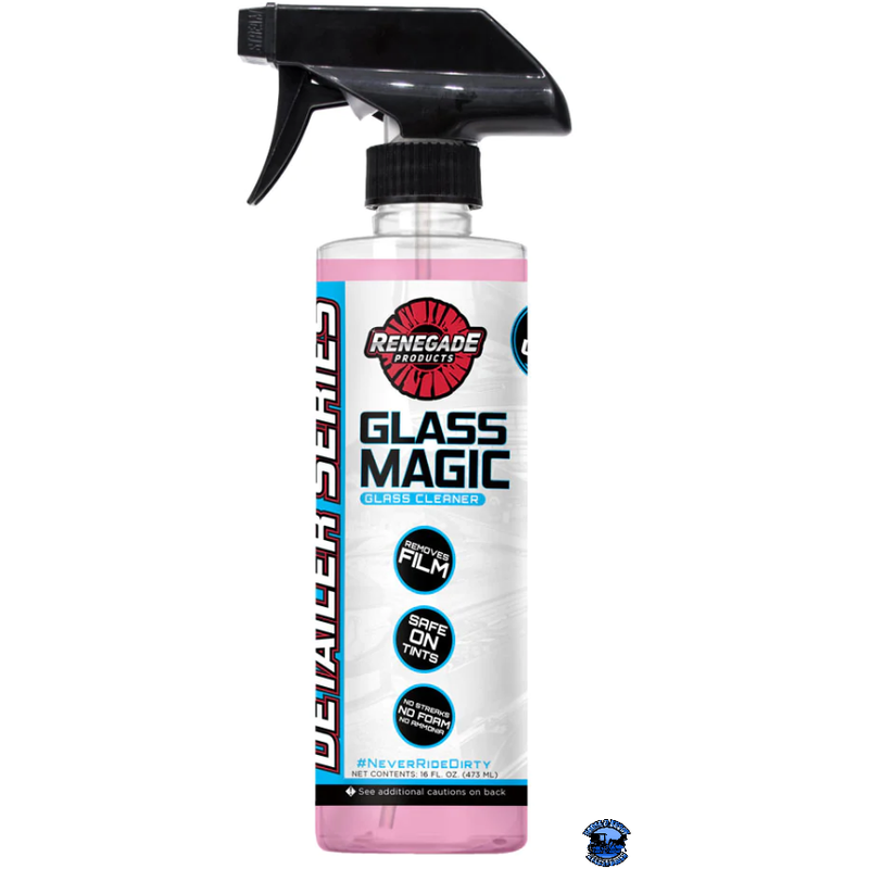 Renegade Glass Magic Ready-to-Use Glass Cleaner Renegade Detailer Series 16 ounce Light Gray