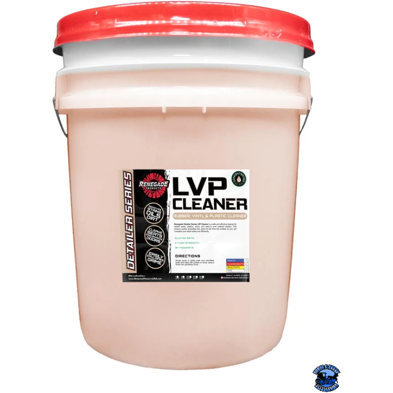 Renegade LVP Leather, Vinyl, & Plastic Cleaner Renegade Detailer Series 16 ounce,1 gallon Light Gray