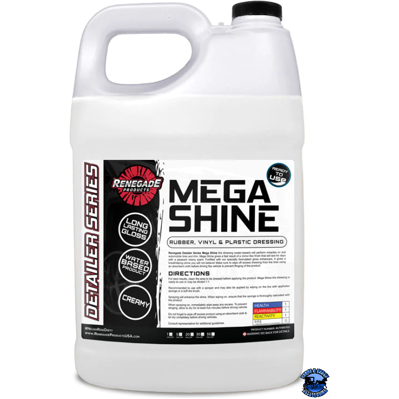 Renegade Mega Shine Rubber, Vinyl, & Plastic Dressing Renegade Detailer Series 1 gallon Lavender