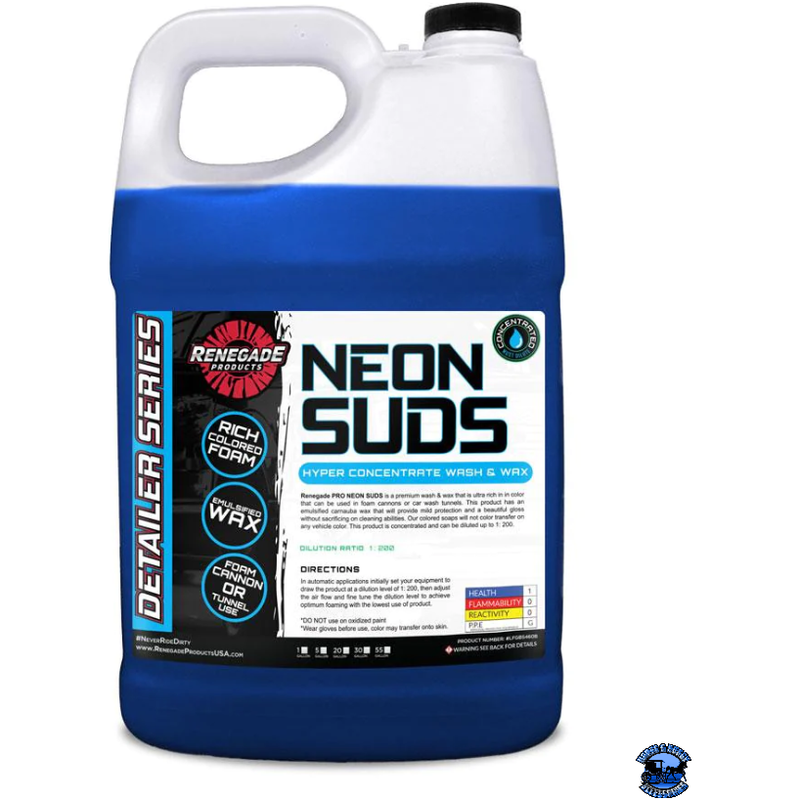 Renegade Neon Suds Colored Wash & Wax Renegade Detailer Series 1 gallon / Blue Midnight Blue